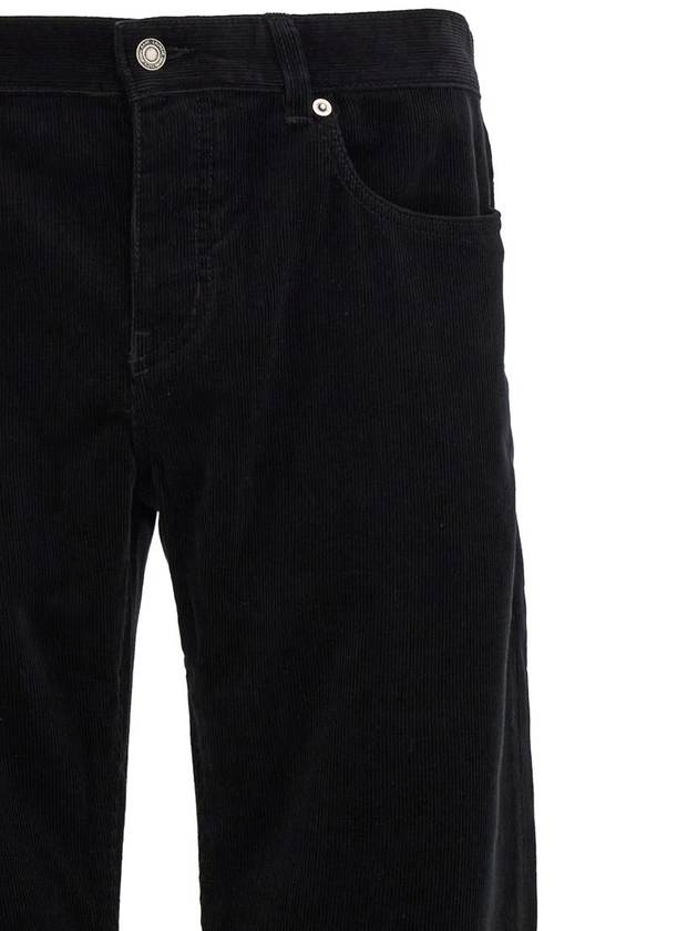 Saint Laurent Men's Corduroy Straight Pants Black