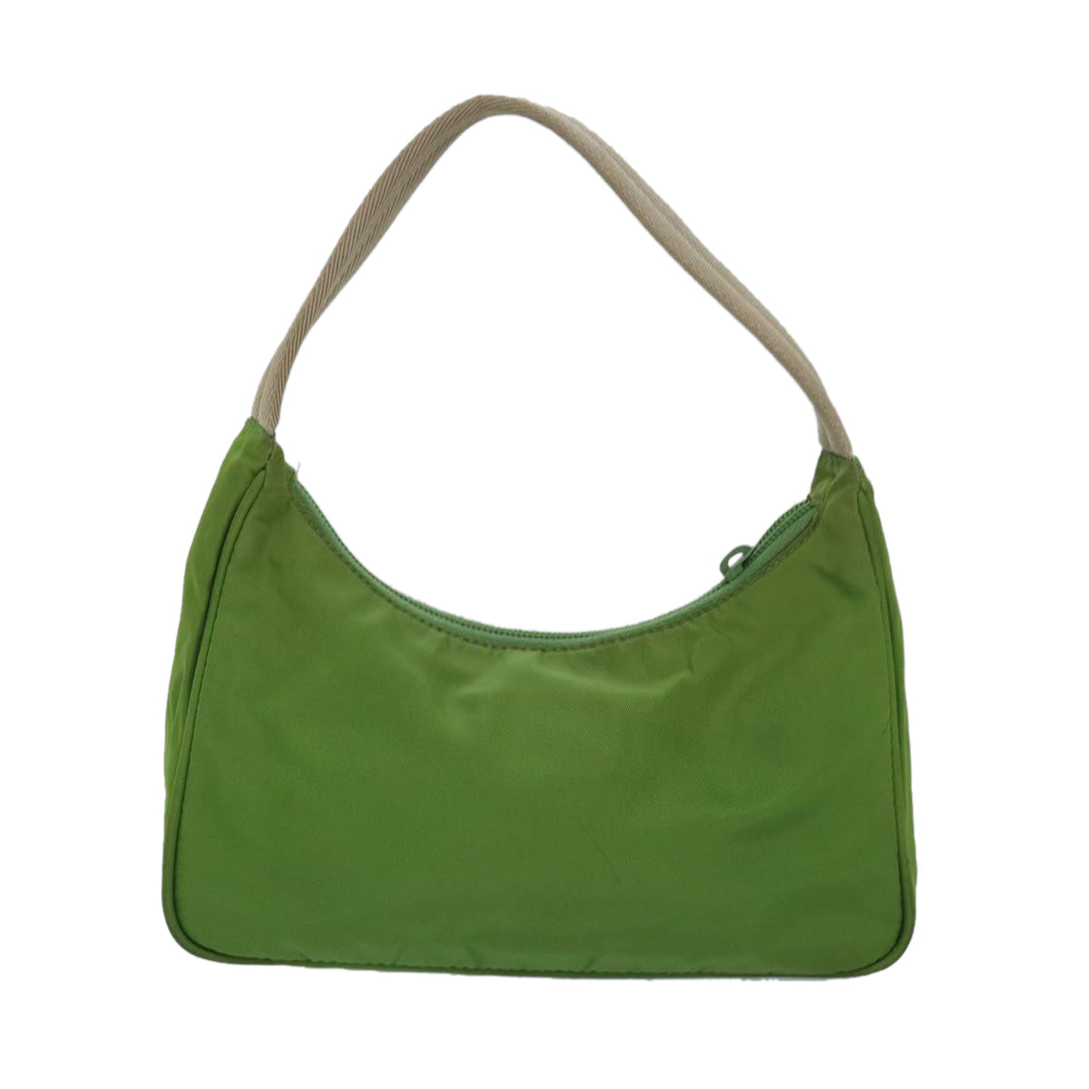 PRADA Nylon Hand Bag Green 80076