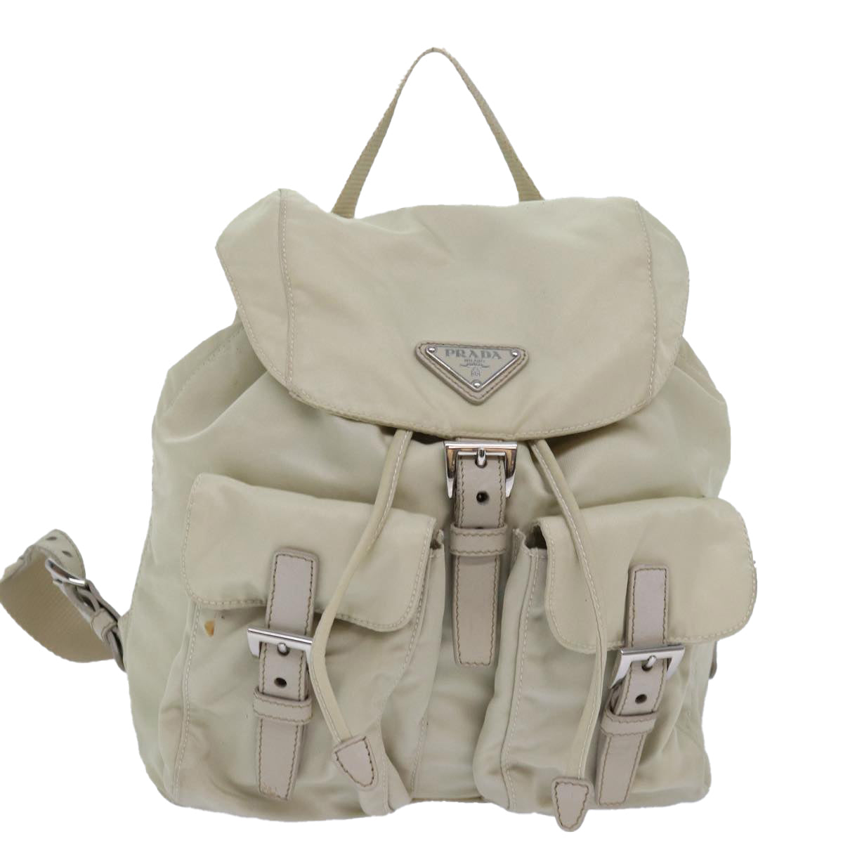 PRADA Nylon Backpack White 80102