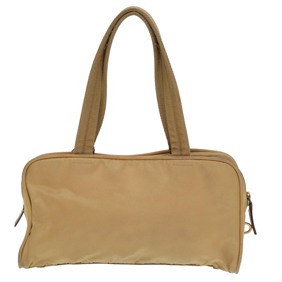 PRADA Nylon Hand Bag Beige 80107