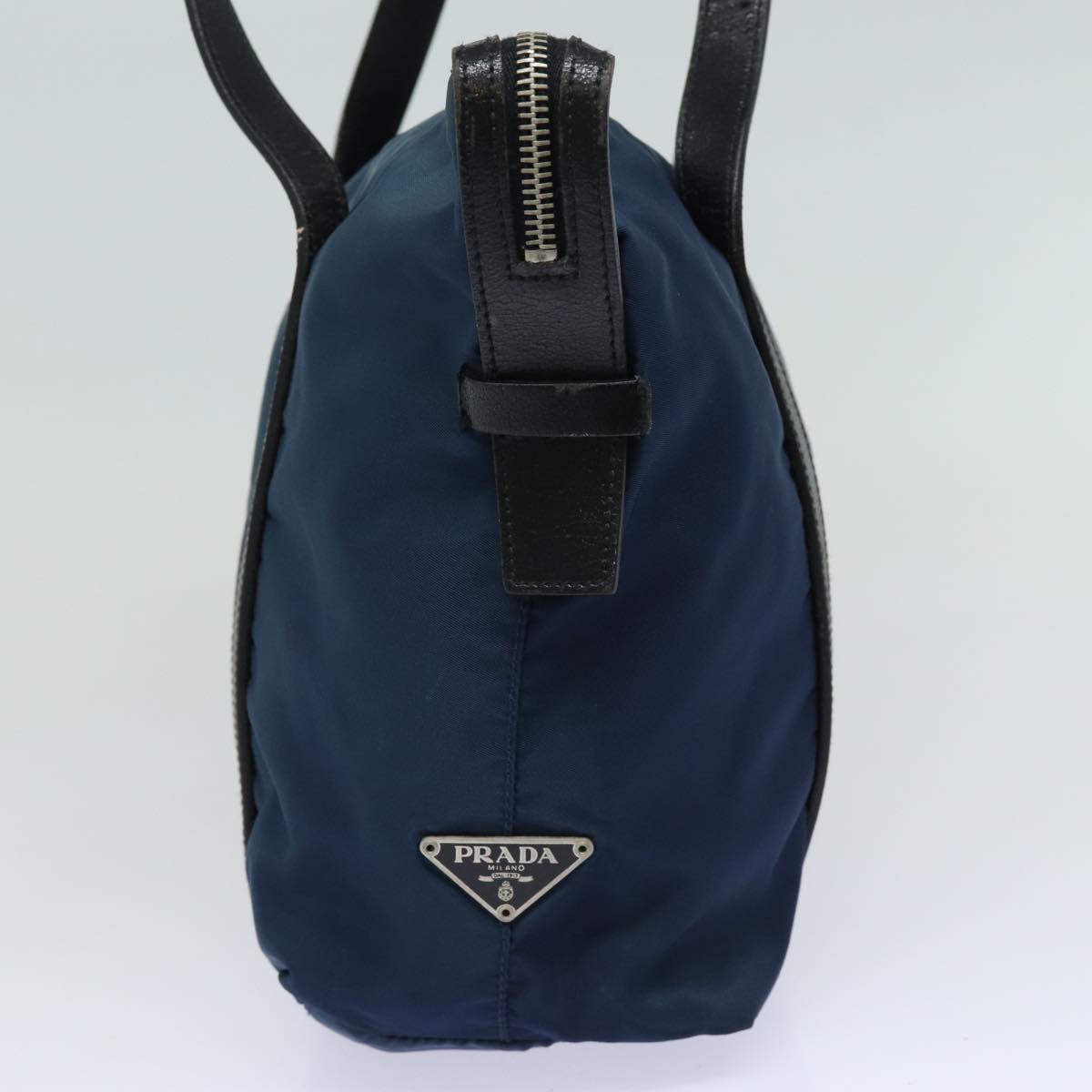PRADA Nylon Shoulder Bag Blue 80109