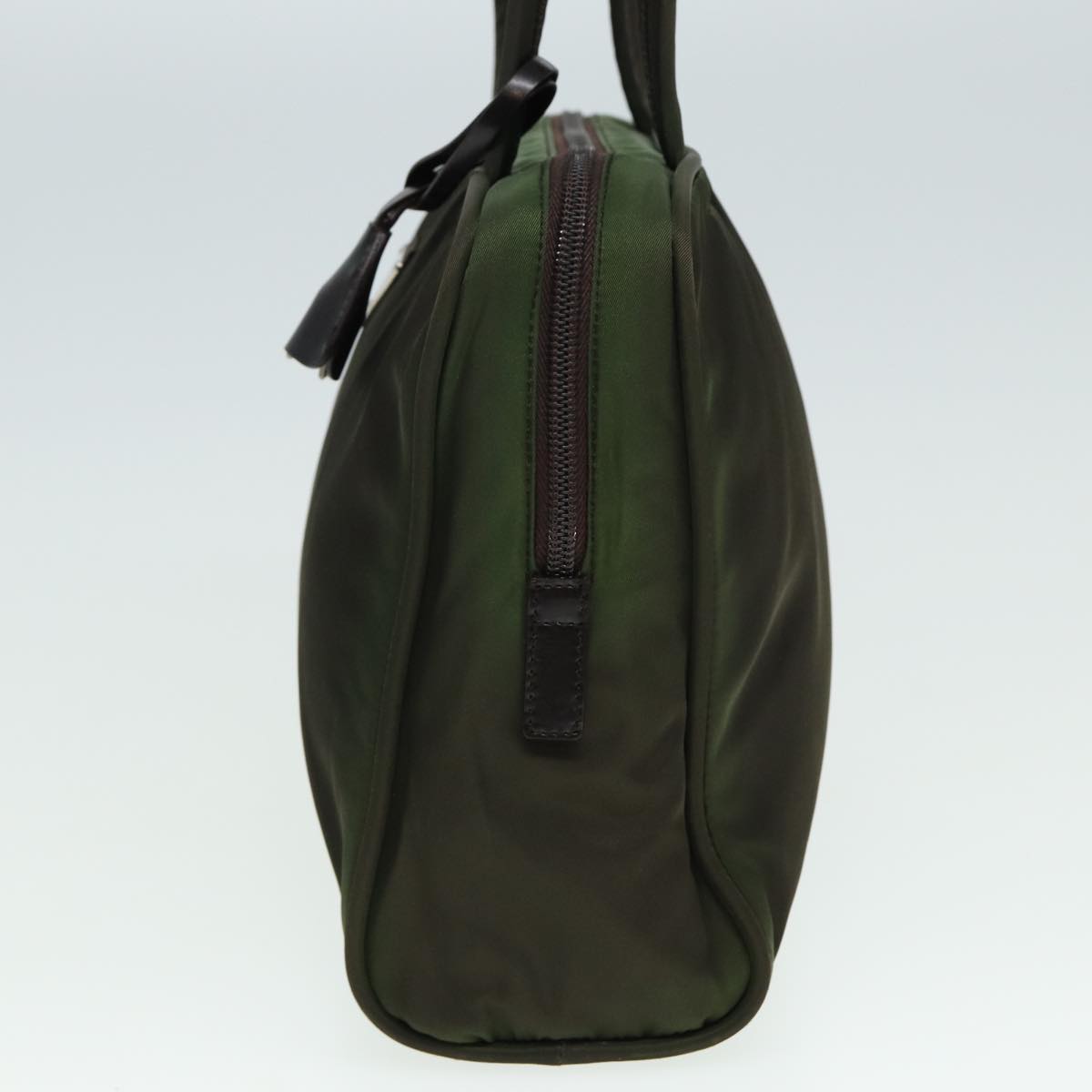 PRADA Hand Bag Nylon Khaki 80187