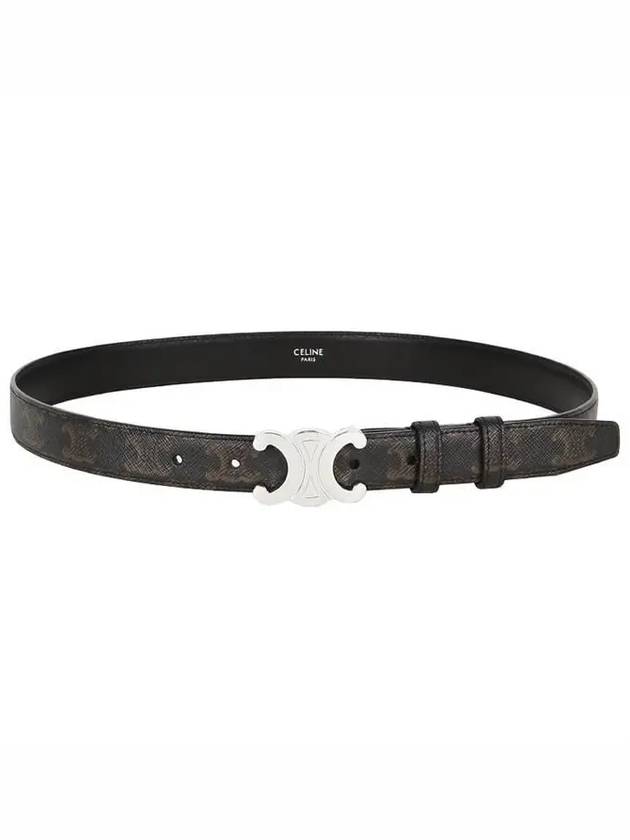 CELINE Triomphe Canvas Belt Black