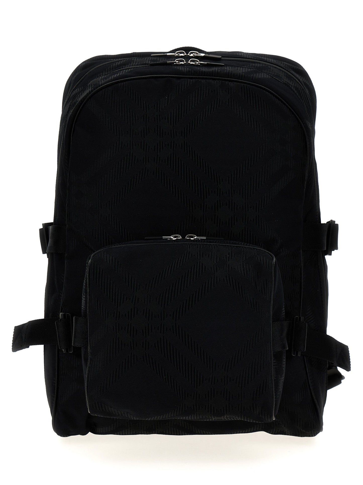 Burberry Men Check Jacquard Backpack