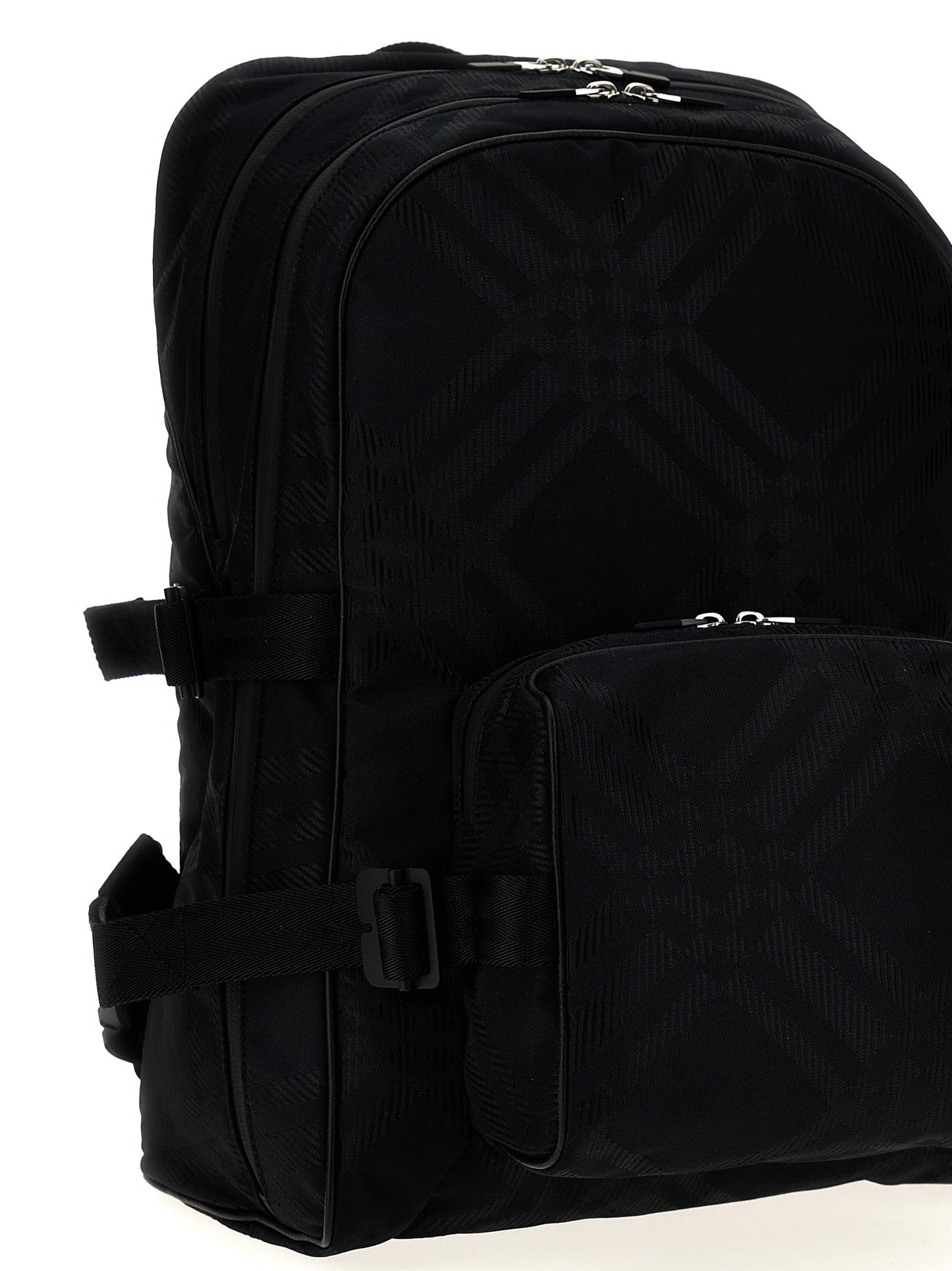 Burberry Men Check Jacquard Backpack