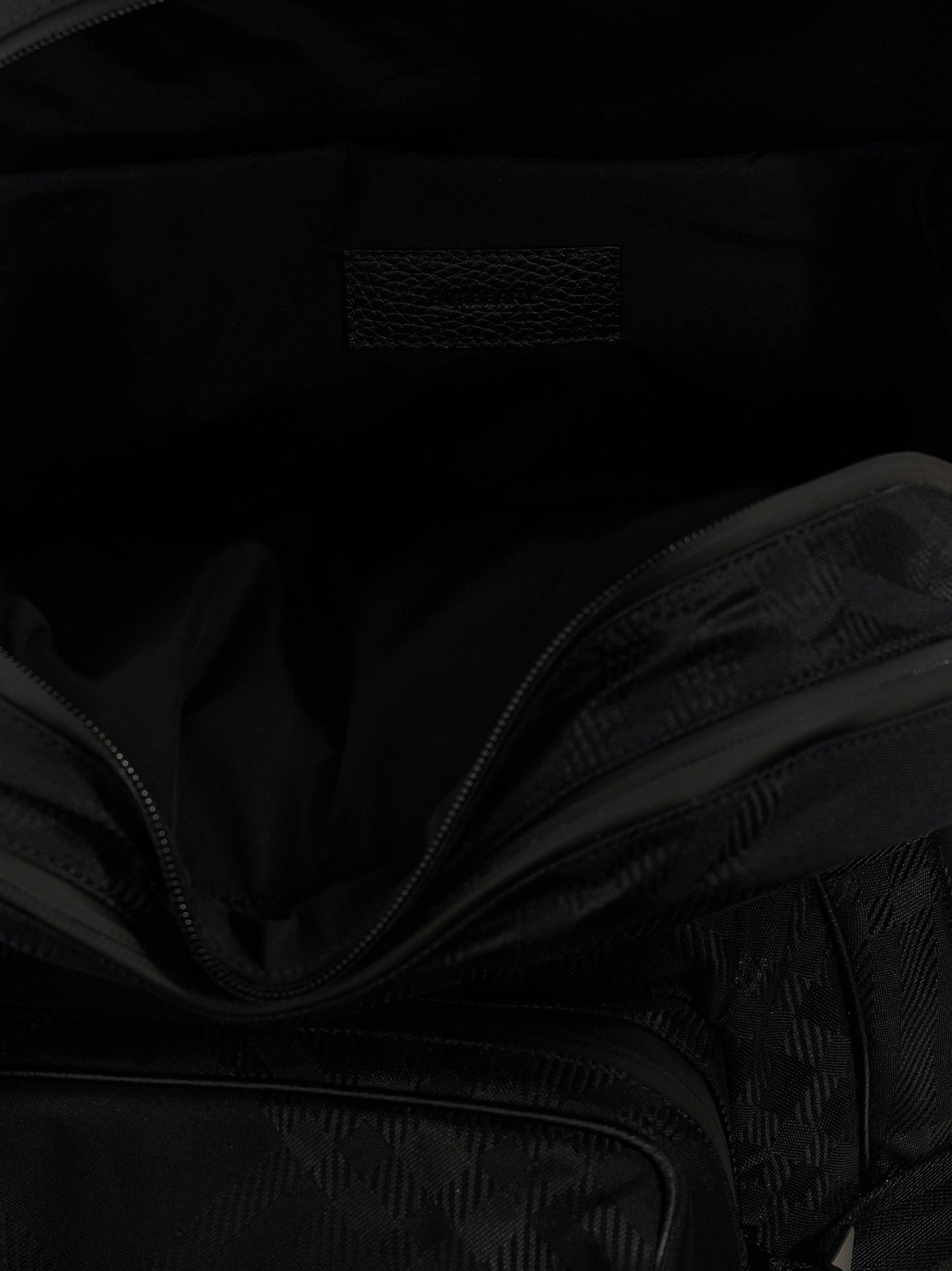 Burberry Men Check Jacquard Backpack