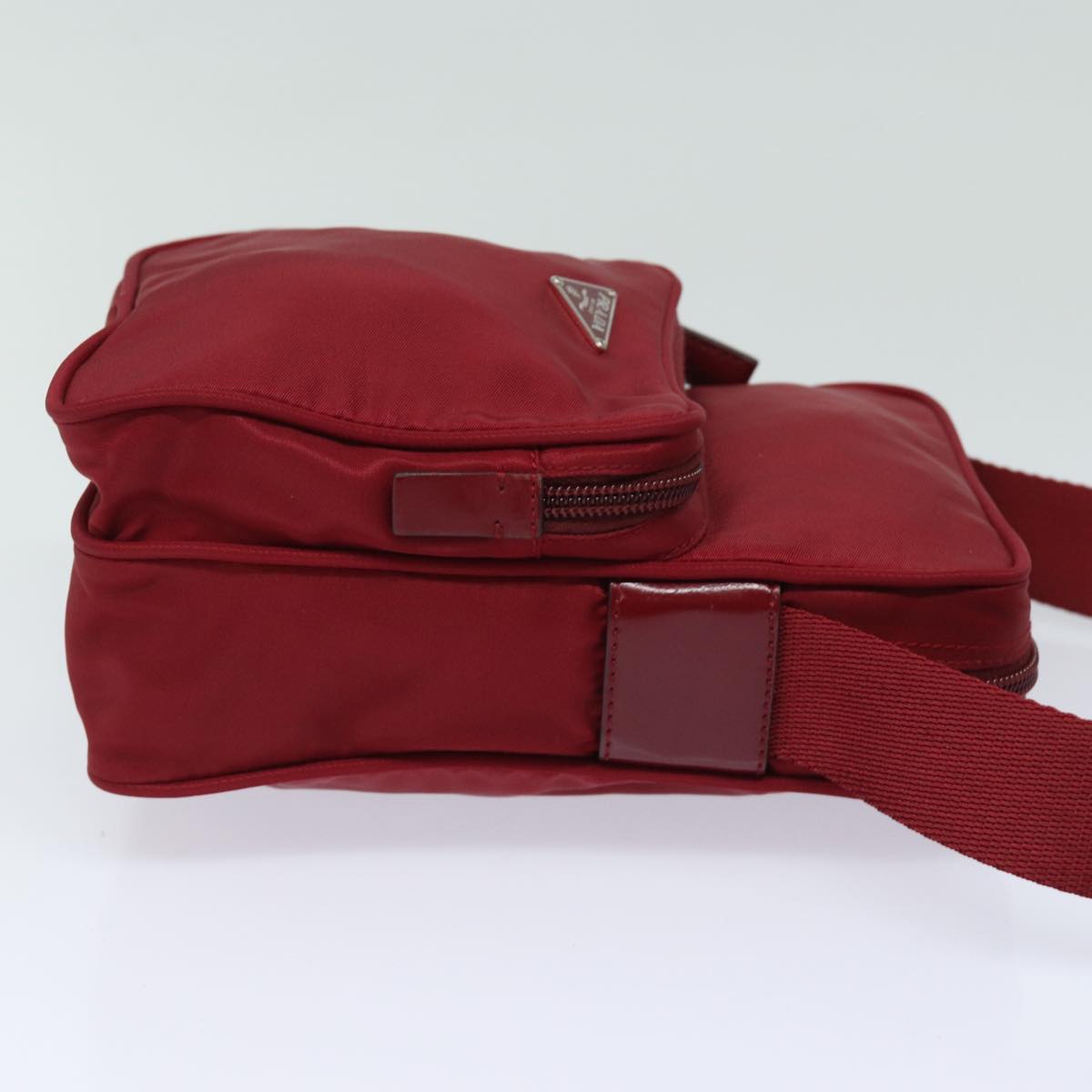 PRADA Shoulder Bag Nylon Red 80884