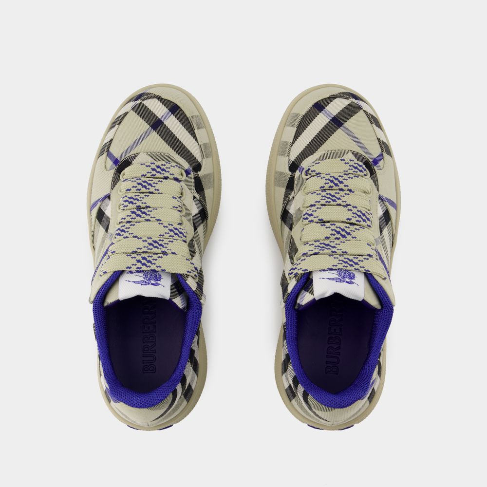 BURBERRY Embroidered Canvas Terrace Sneakers for Women - SS25