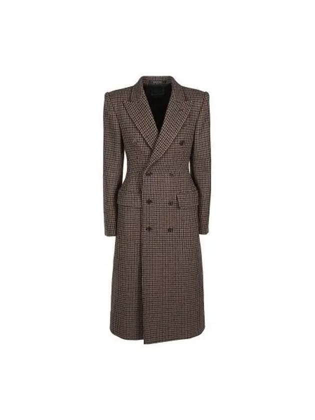 Balenciaga Wool Double Coat Brown