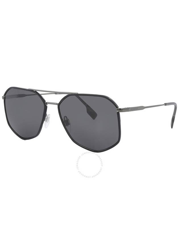 Burberry Burberry Ozwald Dark Grey Geometric Men's Sunglasses BE3139 114487 58