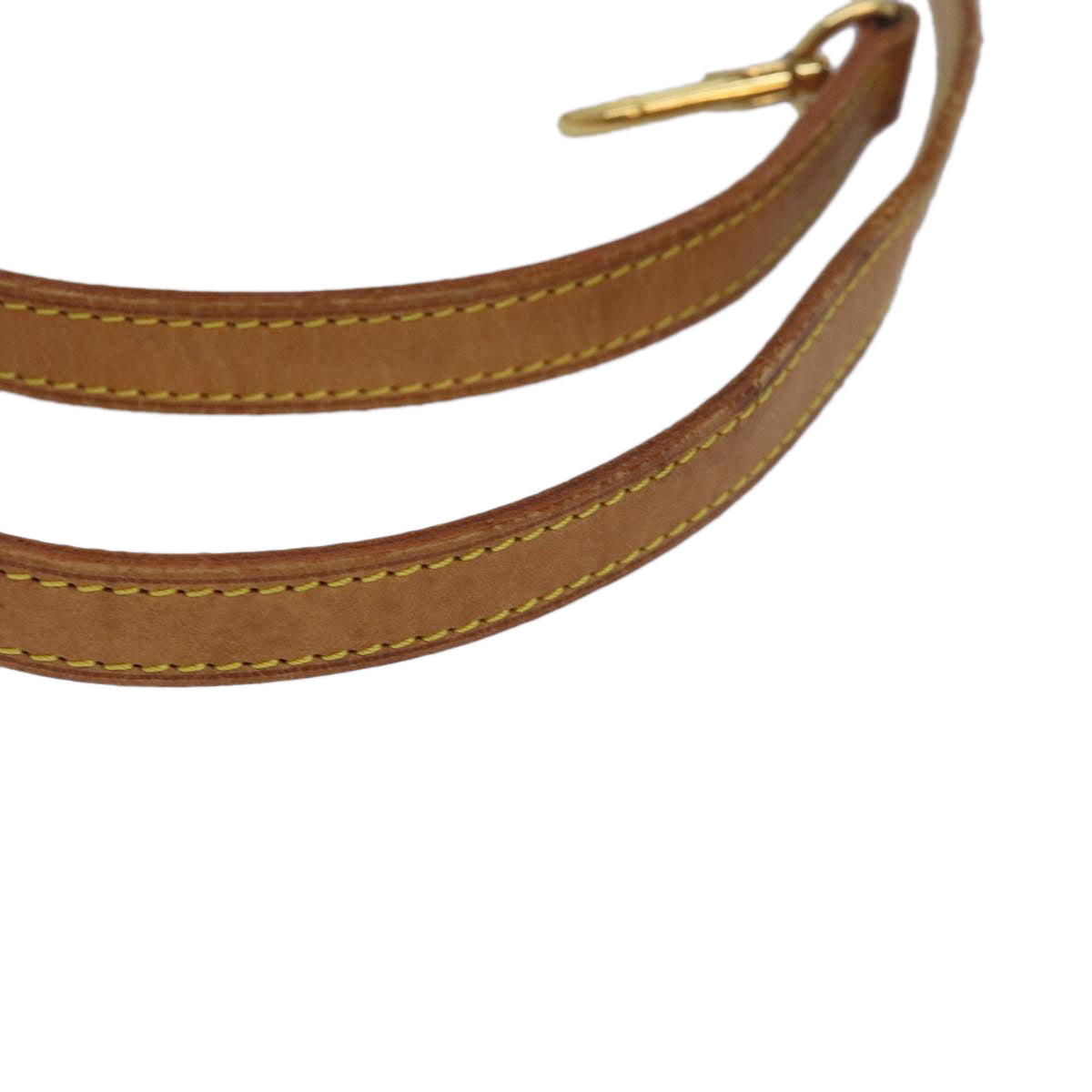 LOUIS VUITTON Shoulder Strap Leather 35.4"" Beige LV 81038