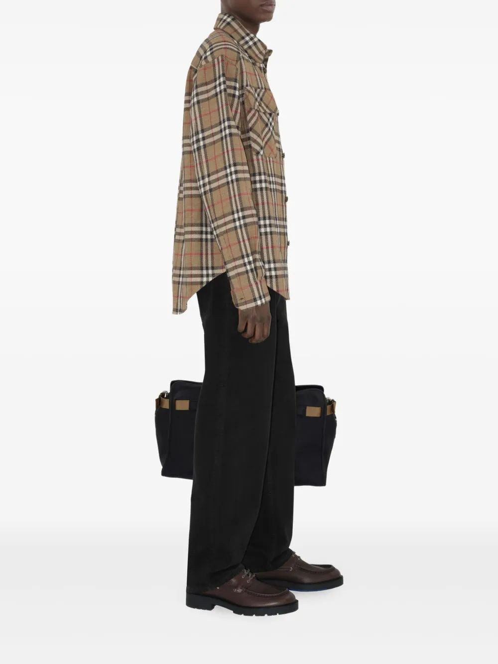 BURBERRY Checkered Design Cotton Shirt