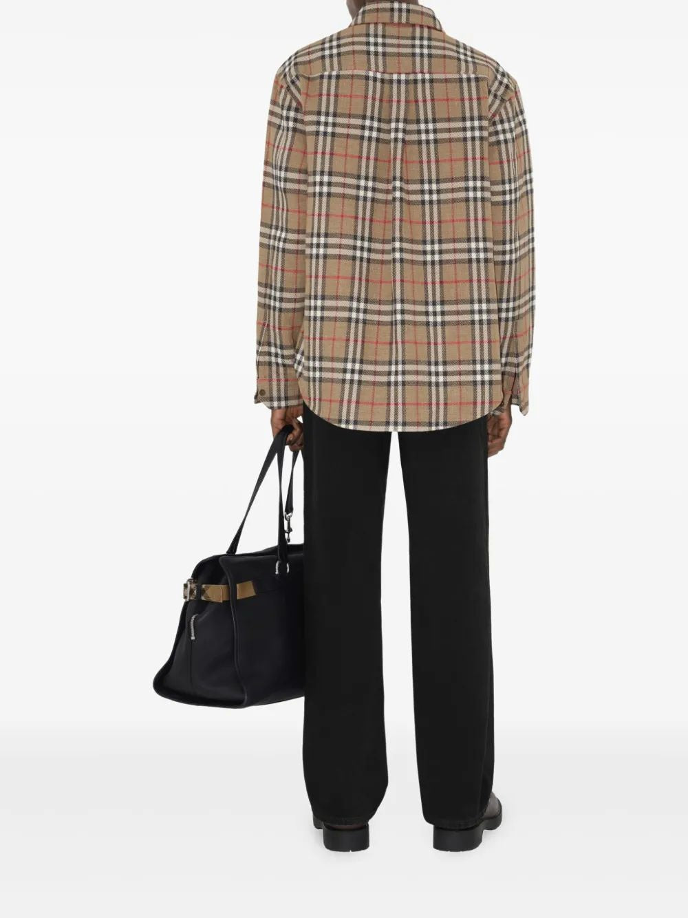 BURBERRY Checkered Design Cotton Shirt