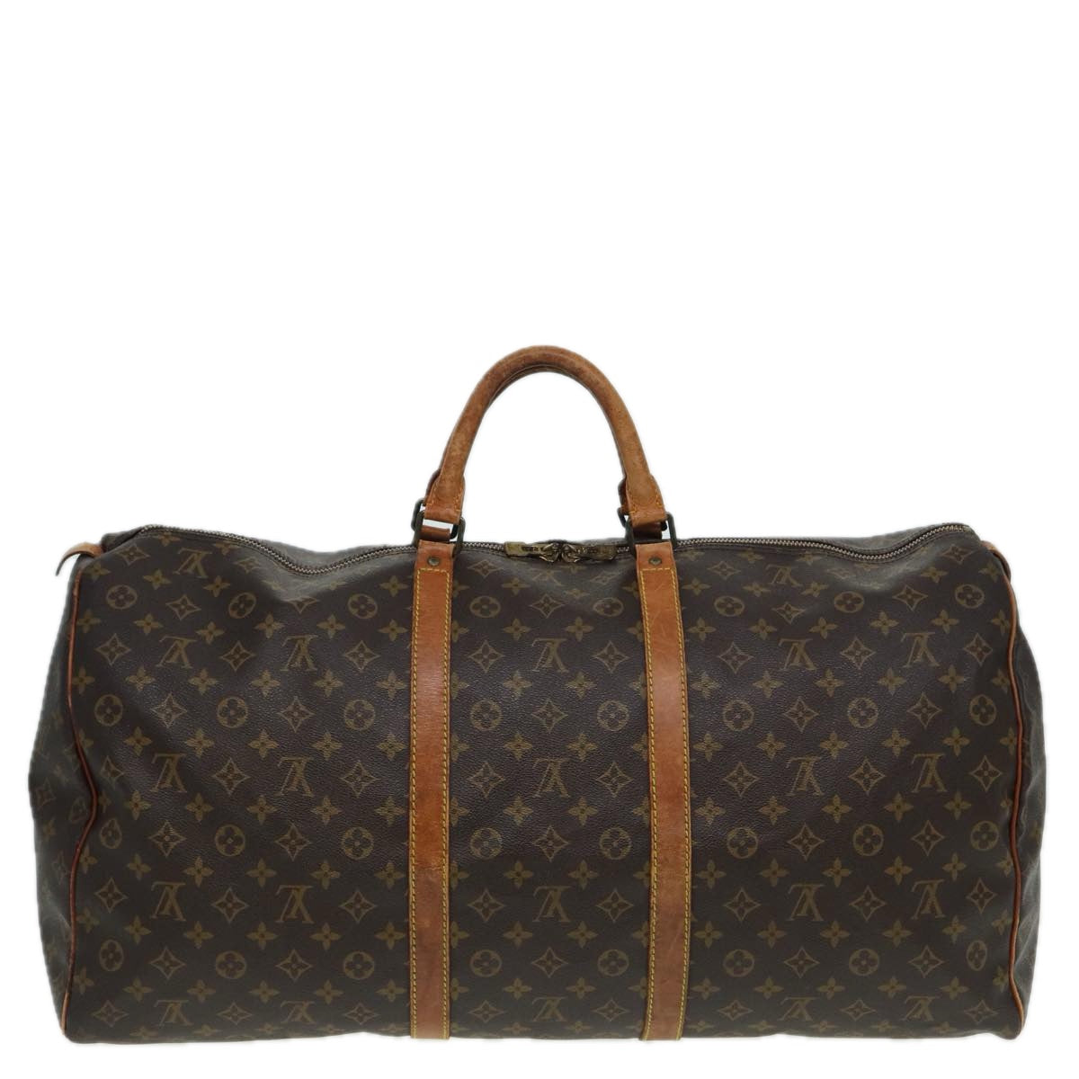 LOUIS VUITTON Monogram Keepall 60 Boston Bag M41422 LV 81091