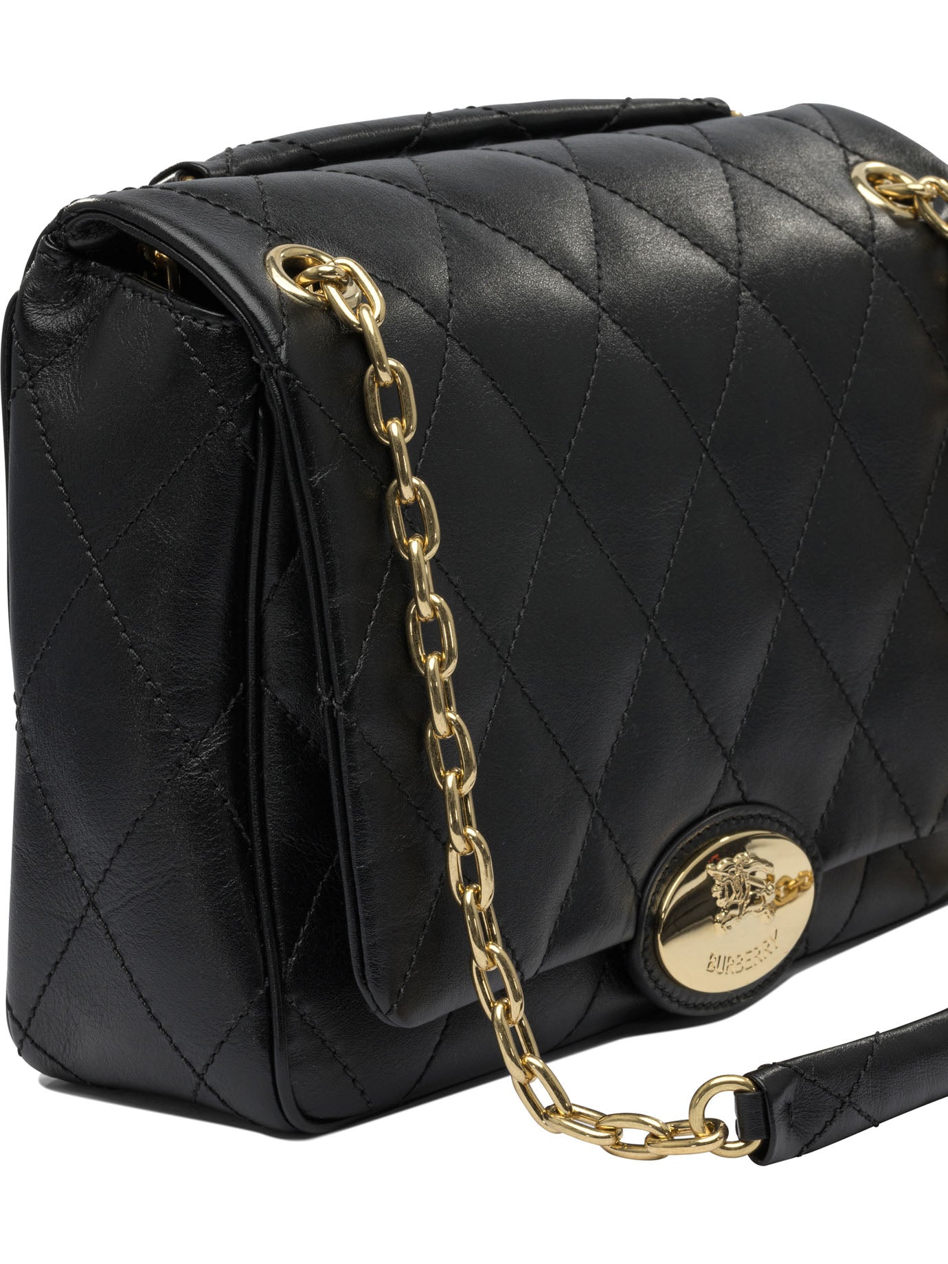 BURBERRY Luxury Mini Grain Leather Handbag