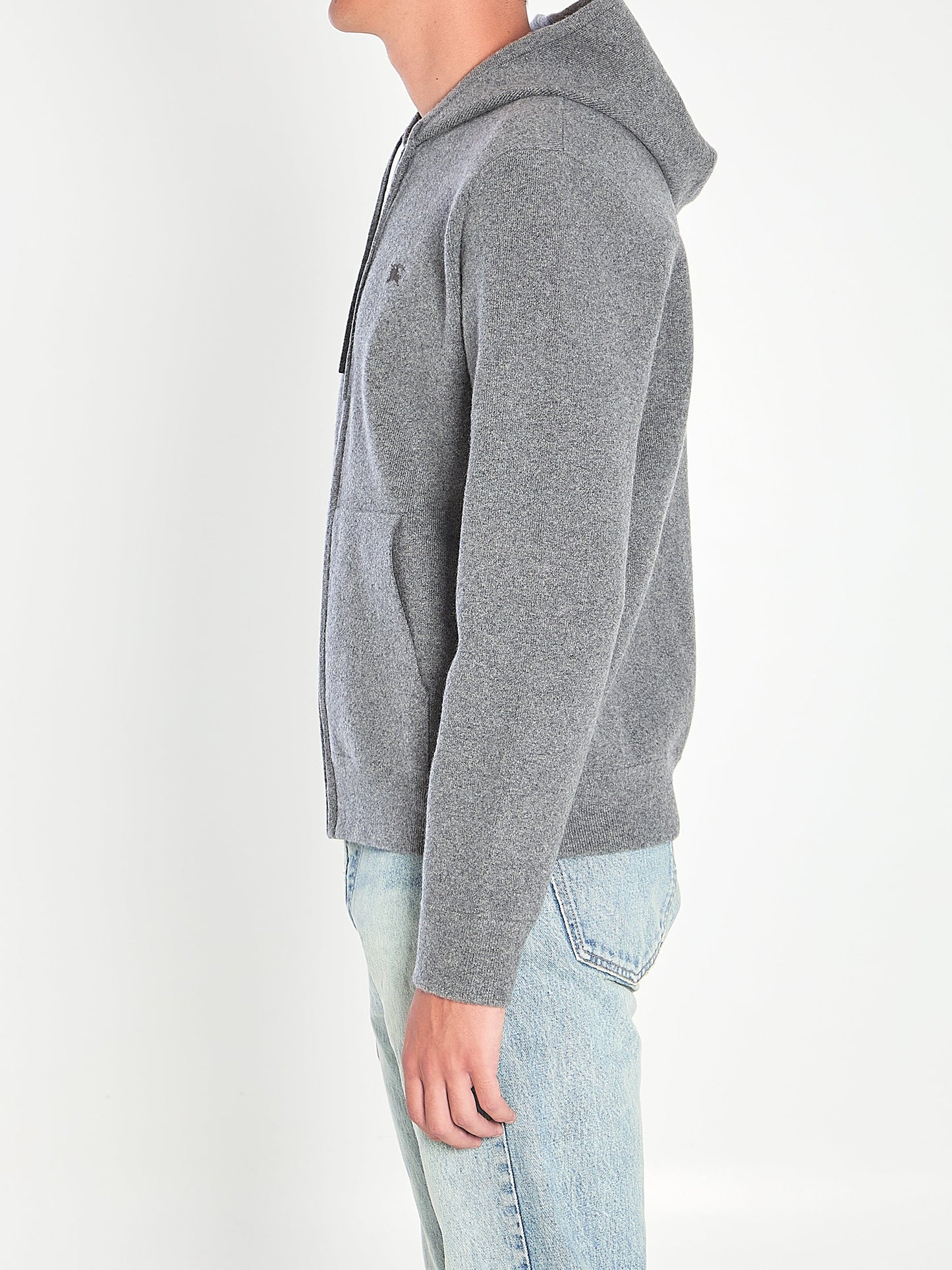 BURBERRY Cashmere-Blend Hoodie Sweatshirt - Slim Fit, Size L