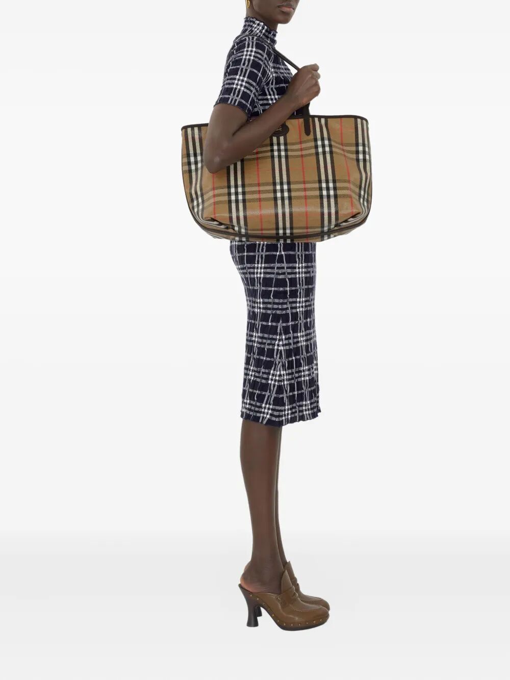 BURBERRY Medium Highlands Tote Handbag