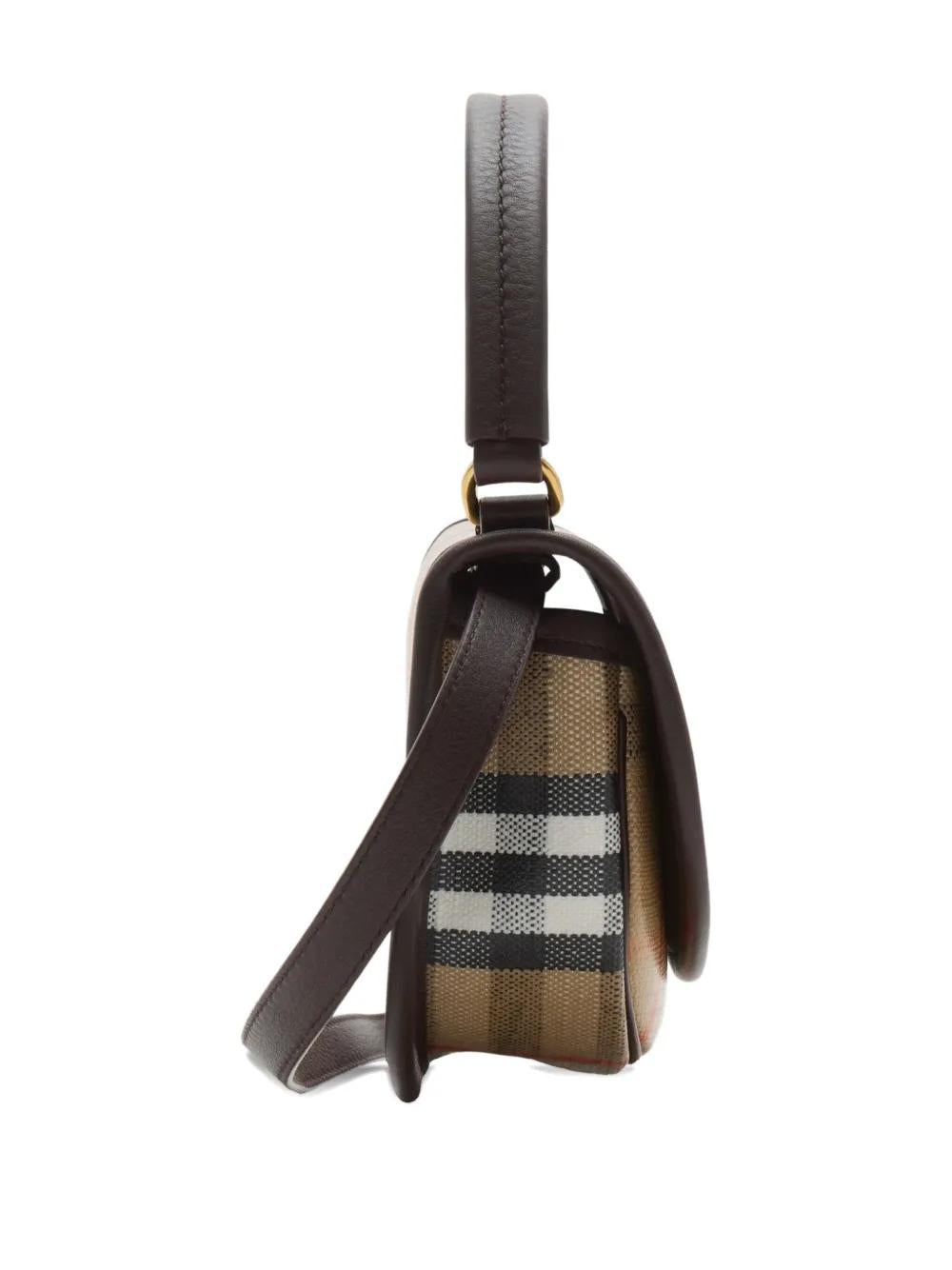 BURBERRY Mini Handbag with Textured Fabric