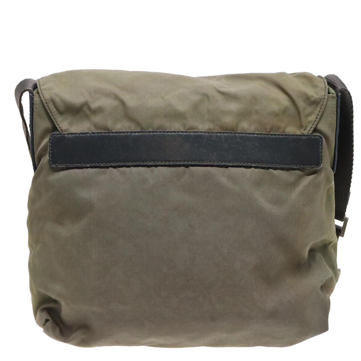 PRADA Shoulder Bag Nylon Khaki 81171