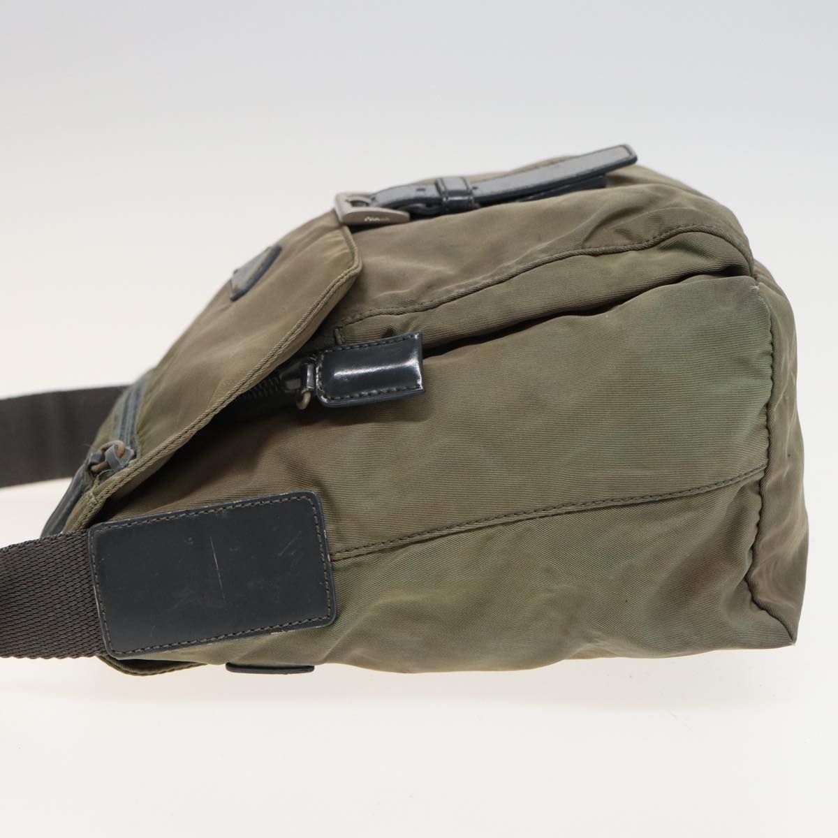 PRADA Shoulder Bag Nylon Khaki 81171