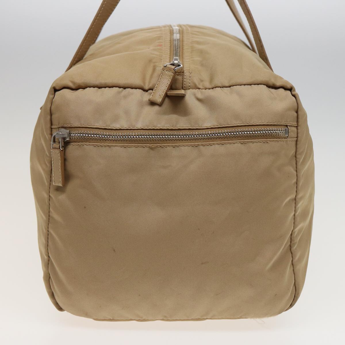 PRADA Boston Bag Nylon Beige 81172