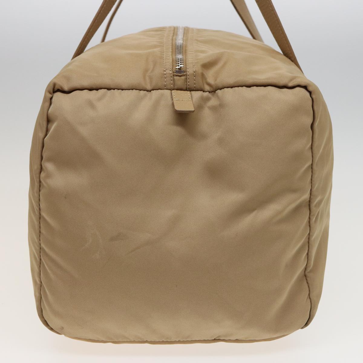 PRADA Boston Bag Nylon Beige 81172