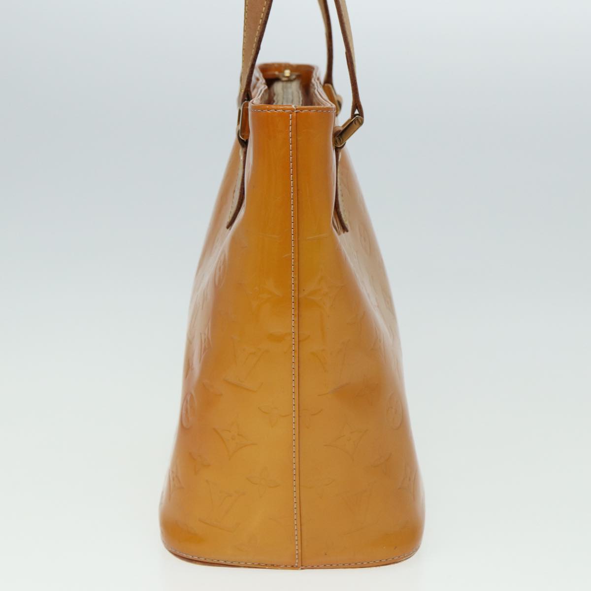 LOUIS VUITTON Monogram Vernis Houston Hand Bag Beige M91004 LV 81273