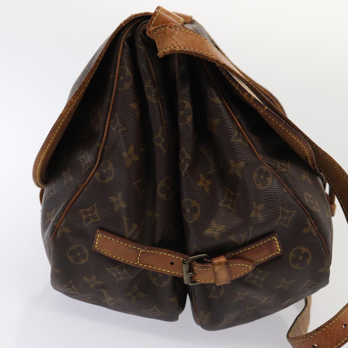LOUIS VUITTON Monogram Saumur 35 Shoulder Bag M42254 LV 81311