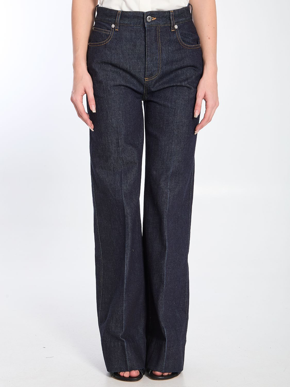 BOTTEGA VENETA Mid-Rise Wide Leg Jeans - Size 38