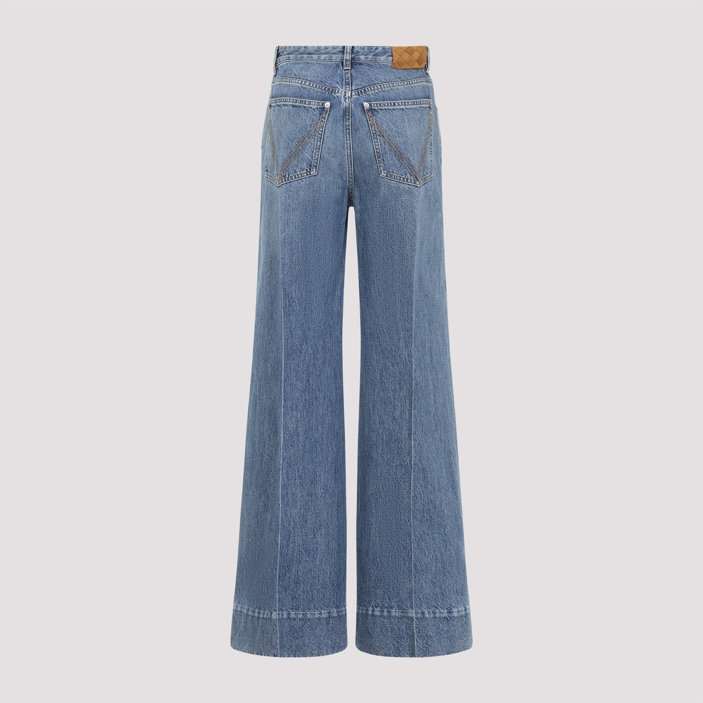 BOTTEGA VENETA Wide-Leg Jeans with Contrast Stitching for Women