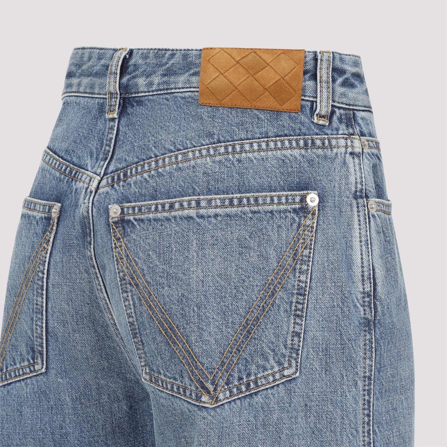 BOTTEGA VENETA Wide-Leg Jeans with Contrast Stitching for Women