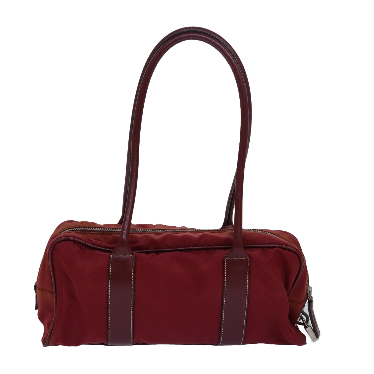 PRADA Shoulder Bag Nylon Red 81467