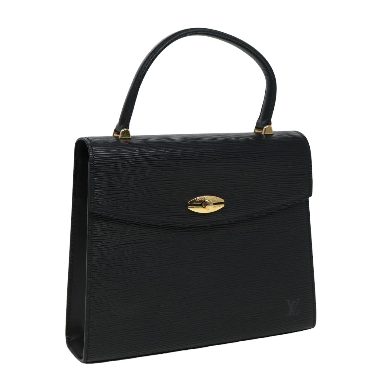 LOUIS VUITTON Epi Malesherbes Hand Bag Black M52372 LV 81533