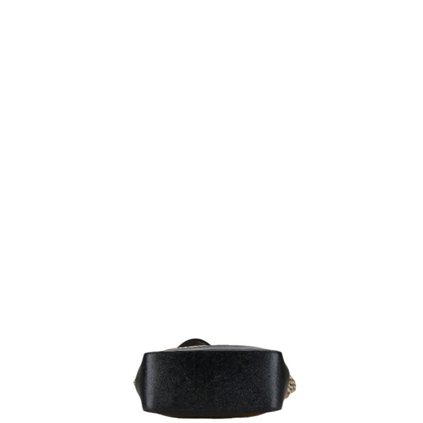 Burberry Canvas Leather Shoulder Bag Tote Bag ()