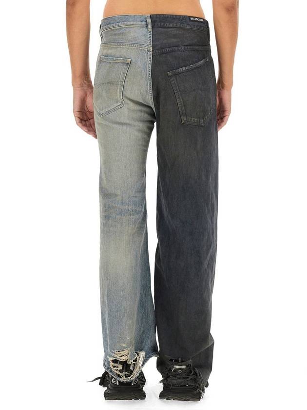Balenciaga Fifty Fifty Jeans Black Blue