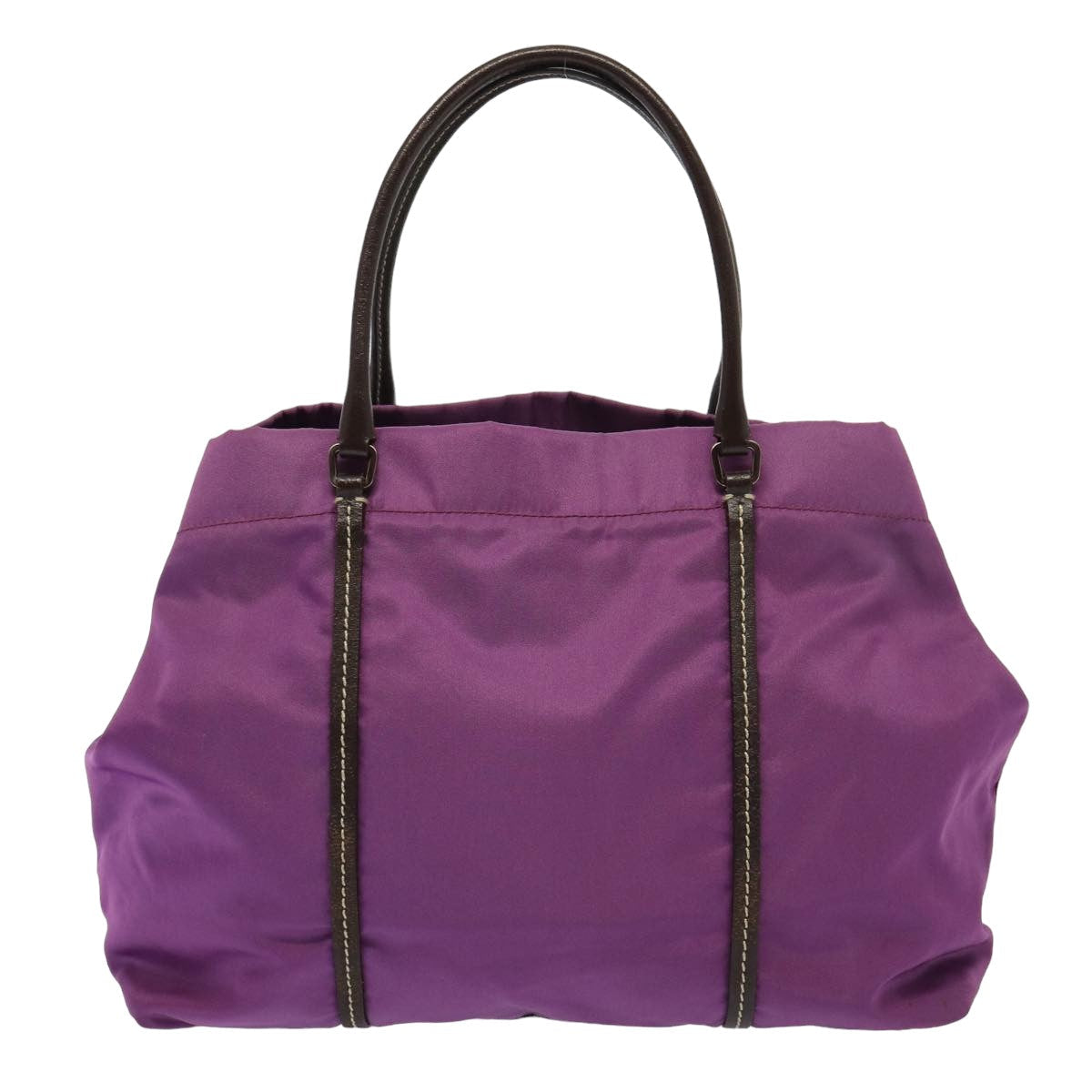 PRADA Hand Bag Nylon Purple 81749