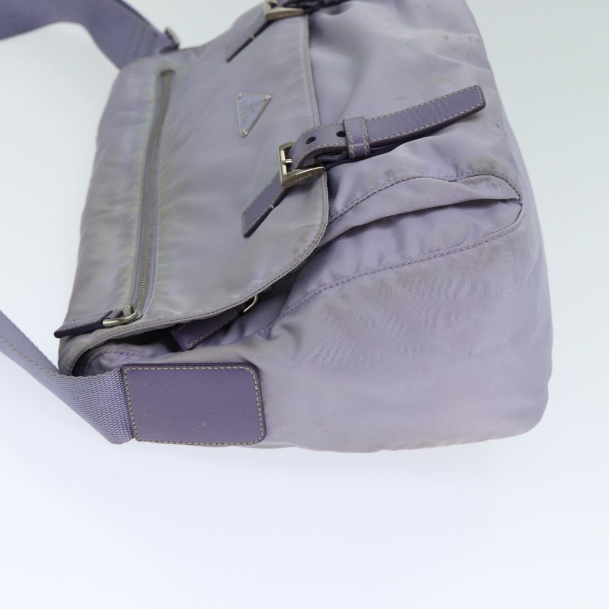 PRADA Shoulder Bag Nylon Purple 81834