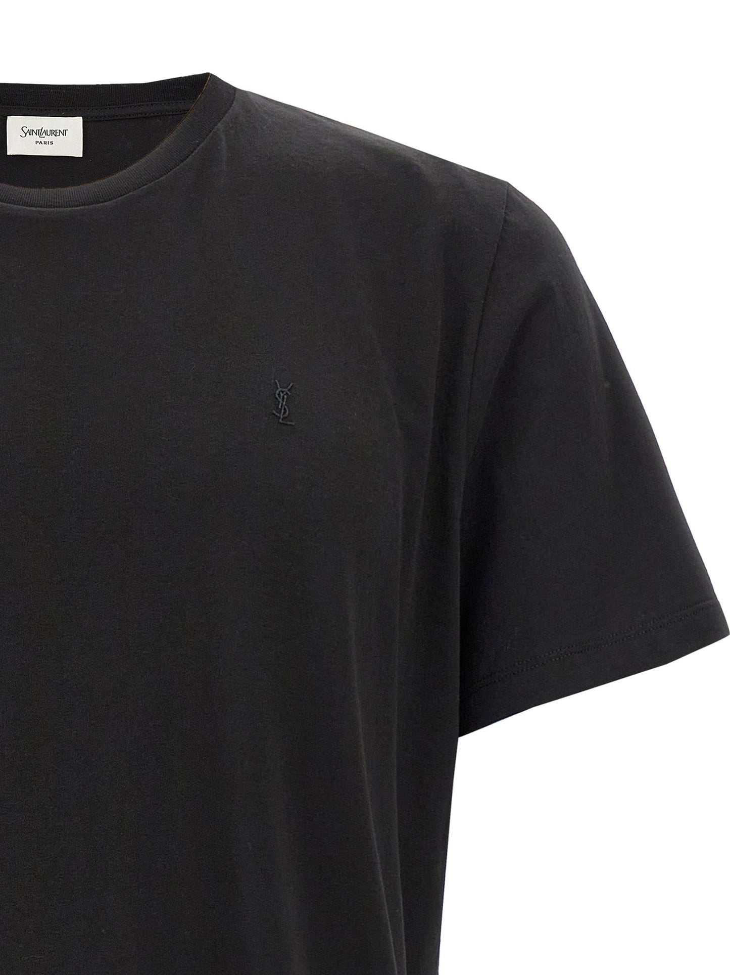 Saint Laurent Men 'Cassandre' Embroidery T-Shirt