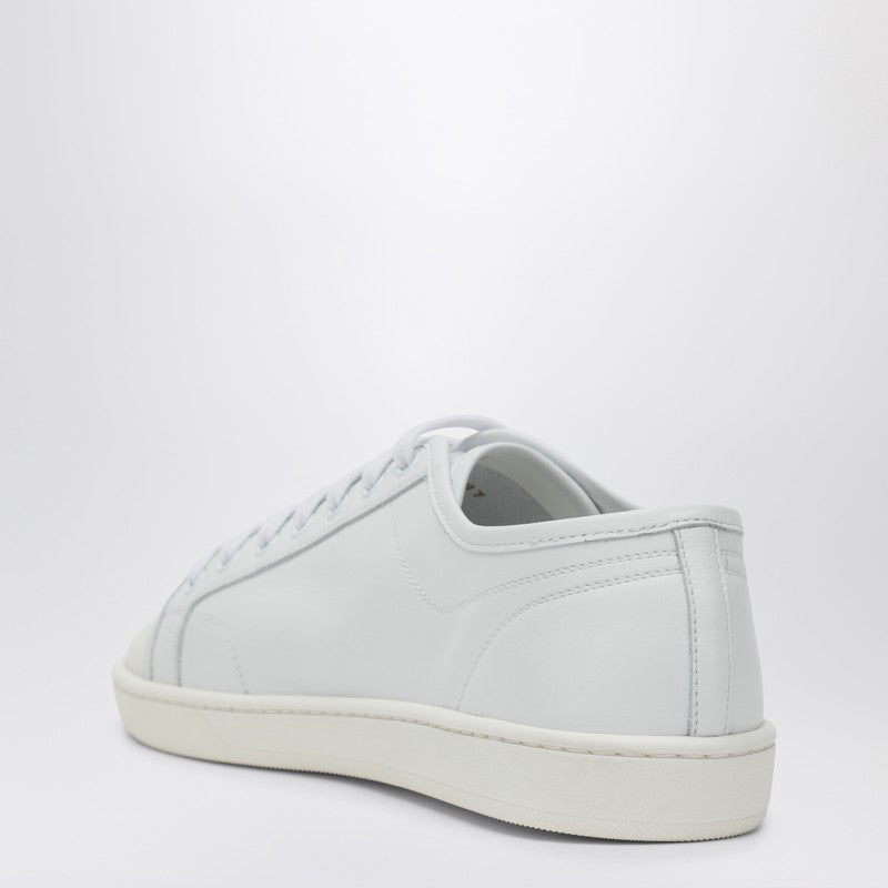 Saint Laurent White Leather Sneakers Gym Men