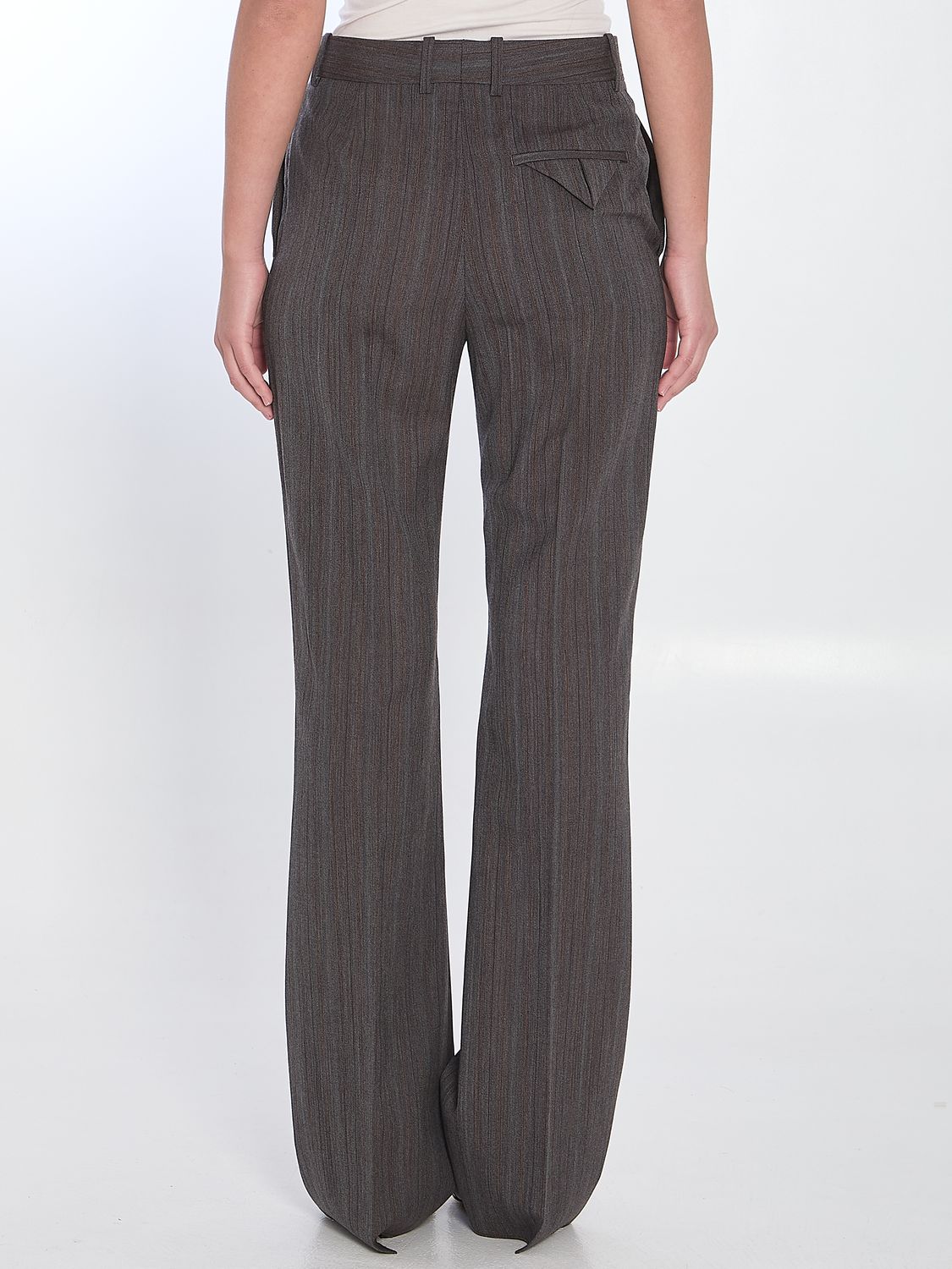 BOTTEGA VENETA Wool Trousers with Thin Stripes - Size IT 38