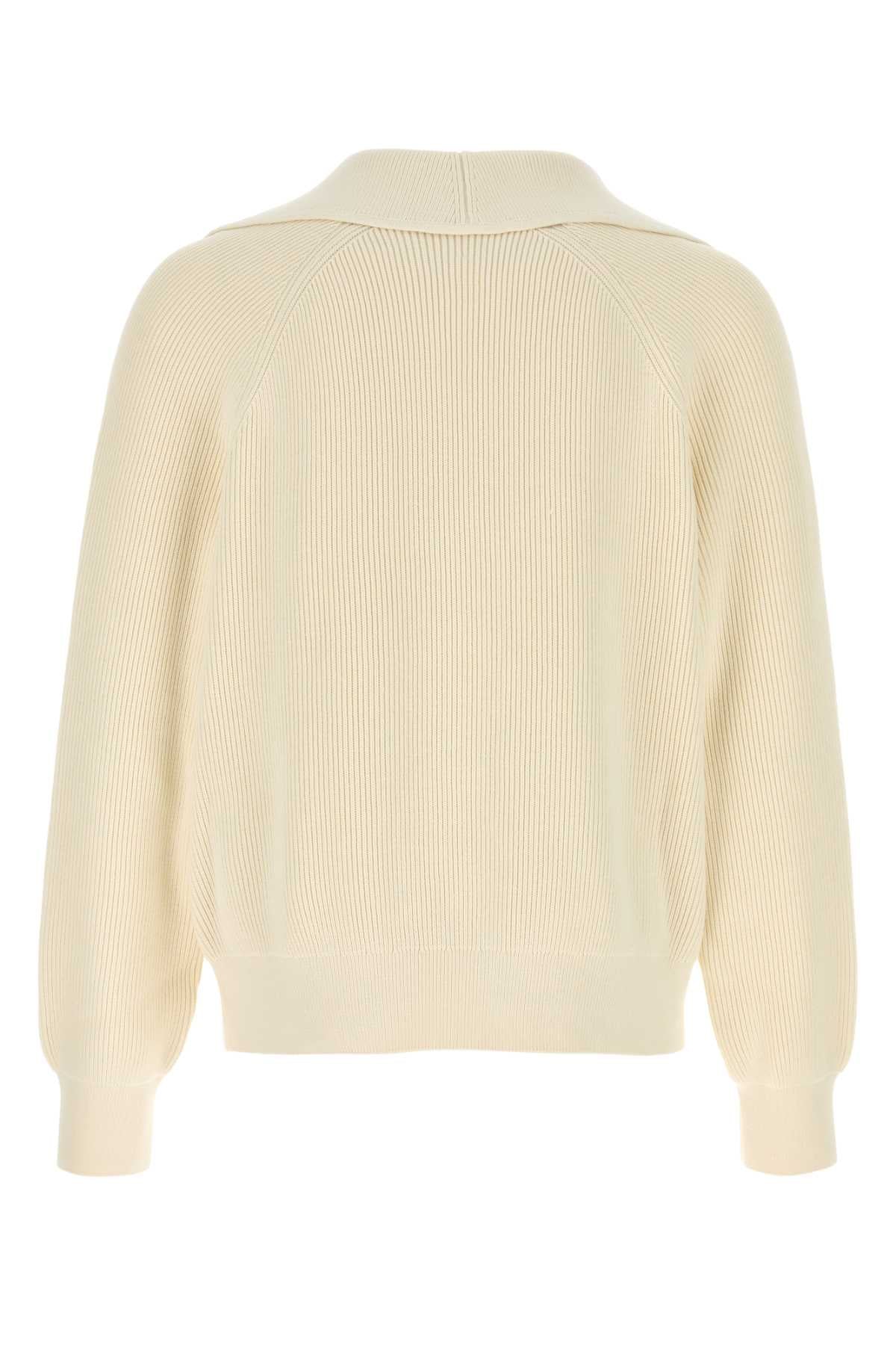 BOTTEGA VENETA Cotton Blend V-Collar Sweater for Men