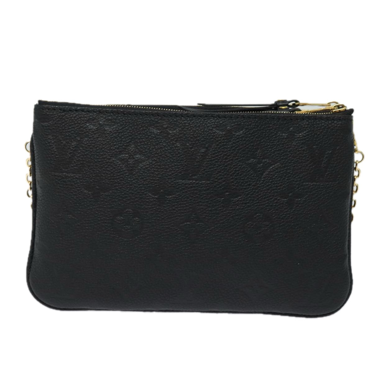LOUIS VUITTON Monogram Empreinte Pochette Double Zip Bag M68568 LV 82076S