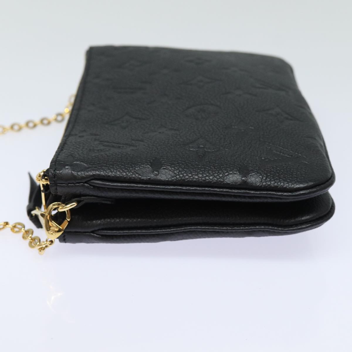 LOUIS VUITTON Monogram Empreinte Pochette Double Zip Bag M68568 LV 82076S
