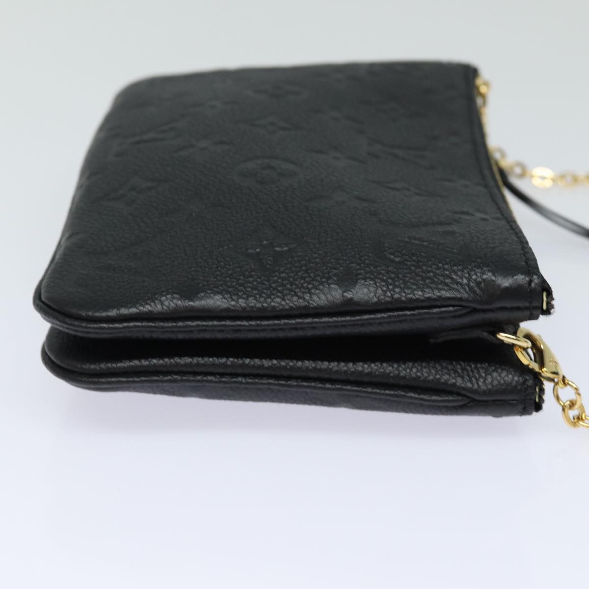 LOUIS VUITTON Monogram Empreinte Pochette Double Zip Bag M68568 LV 82076S
