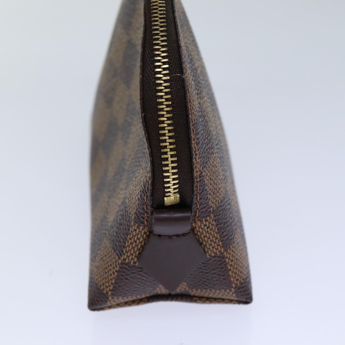 LOUIS VUITTON Damier Ebene Pochette Cosmetic PM Pouch N47516 LV 82355