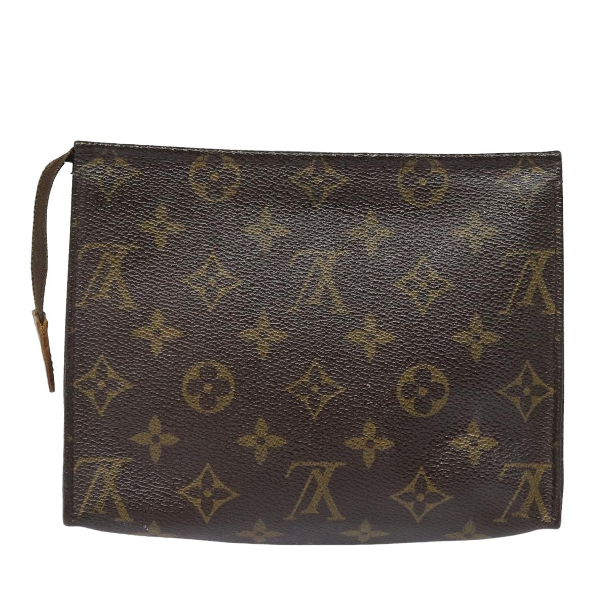 LOUIS VUITTON Monogram Poche Toilette 19 Pouch M47544 LV 82369