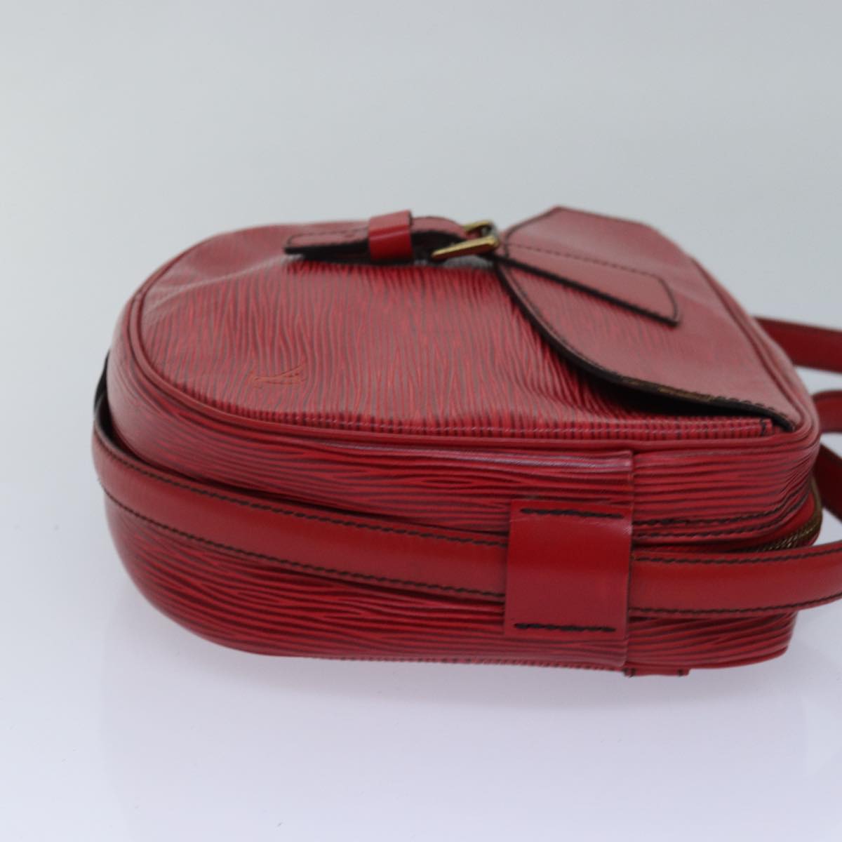 LOUIS VUITTON Epi Jeune Fille MM Shoulder Bag Red M52157 LV 82372