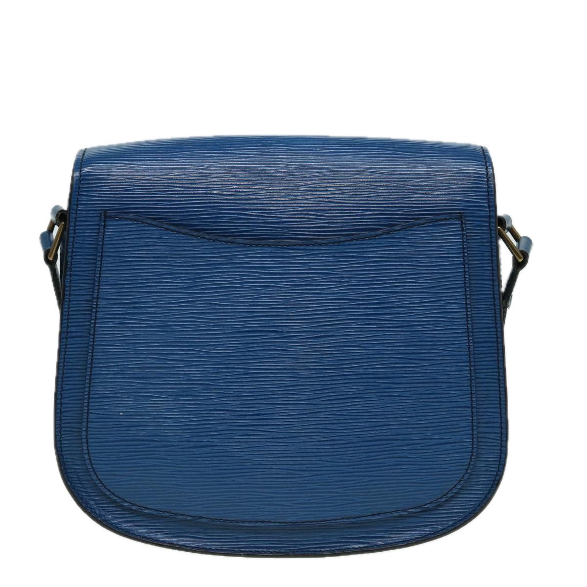 LOUIS VUITTON Epi Saint Cloud GM Shoulder Bag Toledo Blue M52195 LV 82374