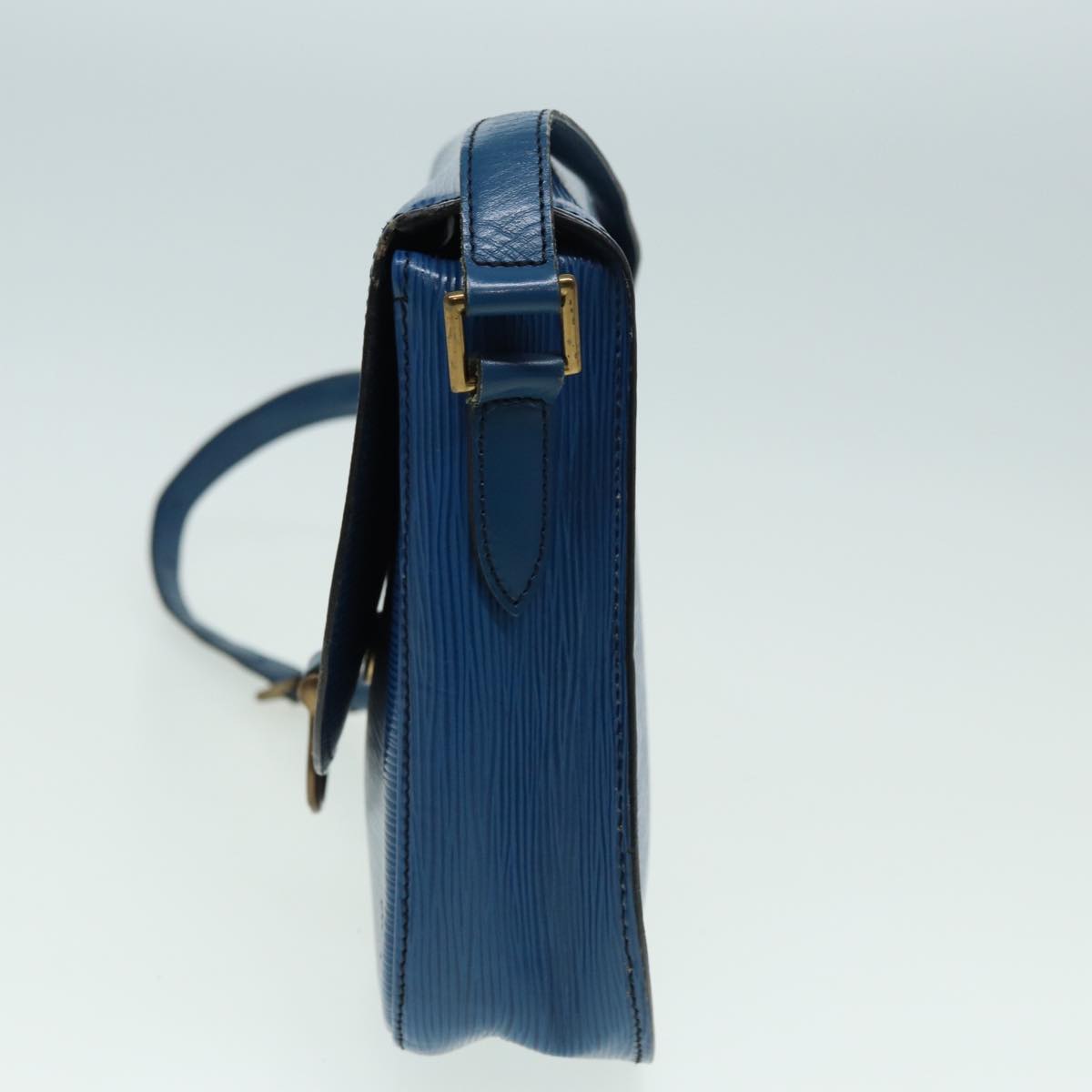 LOUIS VUITTON Epi Saint Cloud GM Shoulder Bag Toledo Blue M52195 LV 82374