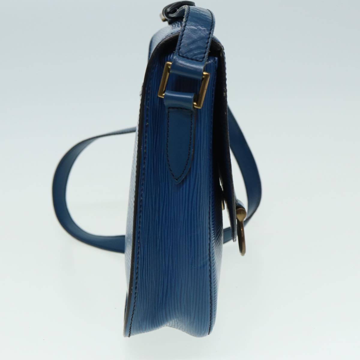 LOUIS VUITTON Epi Saint Cloud GM Shoulder Bag Toledo Blue M52195 LV 82374